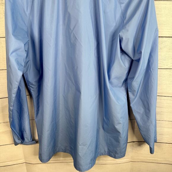 Woolrich Womens size Large Zip Up Windbreaker Jacket w/ Hood 15031 Sky Blue - Picture 7 of 11